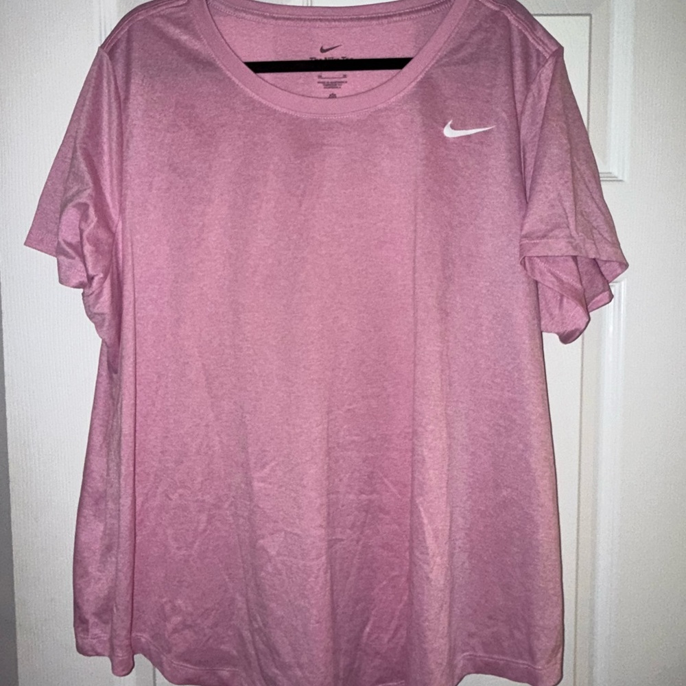 Nike Women's Short Sleeve Pink Tee